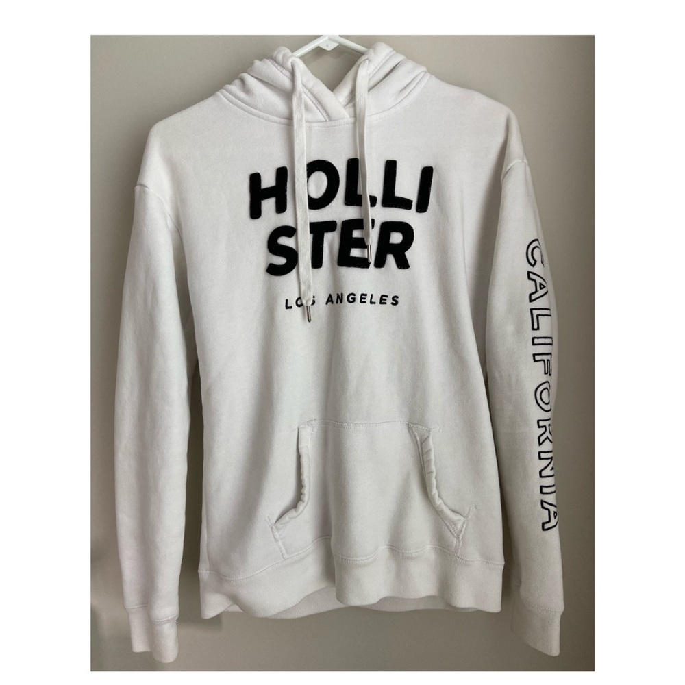 SOLD hollister logo hoodie